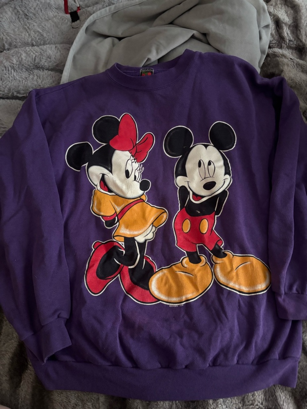 Disney Purple Mickey Unlimited Red Logo Sweatshirt